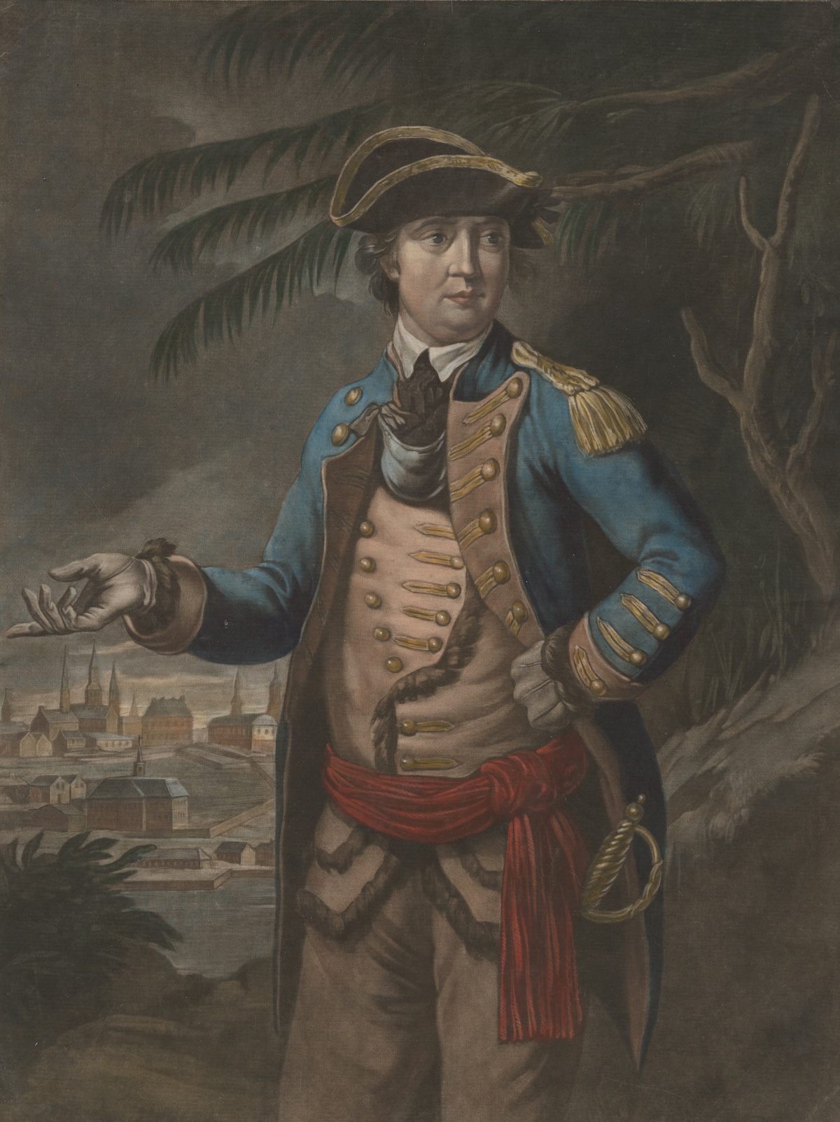 Benedict Arnold, as a colonel in the Continental Army and hero of the Revolutionary War, by Thomas Hart, 1776. Prints, Drawings and Watercolors from the Anne S.K. Brown Military Collection. Brown Digital Repository. Brown University Library. Public Domain Benedict Arnold, as a colonel in the Continental Army and hero of the Revolutionary War, by Thomas Hart, 1776. Prints, Drawings and Watercolors from the Anne S.K. Brown Military Collection. Brown Digital Repository. Brown University Library. Public Domain