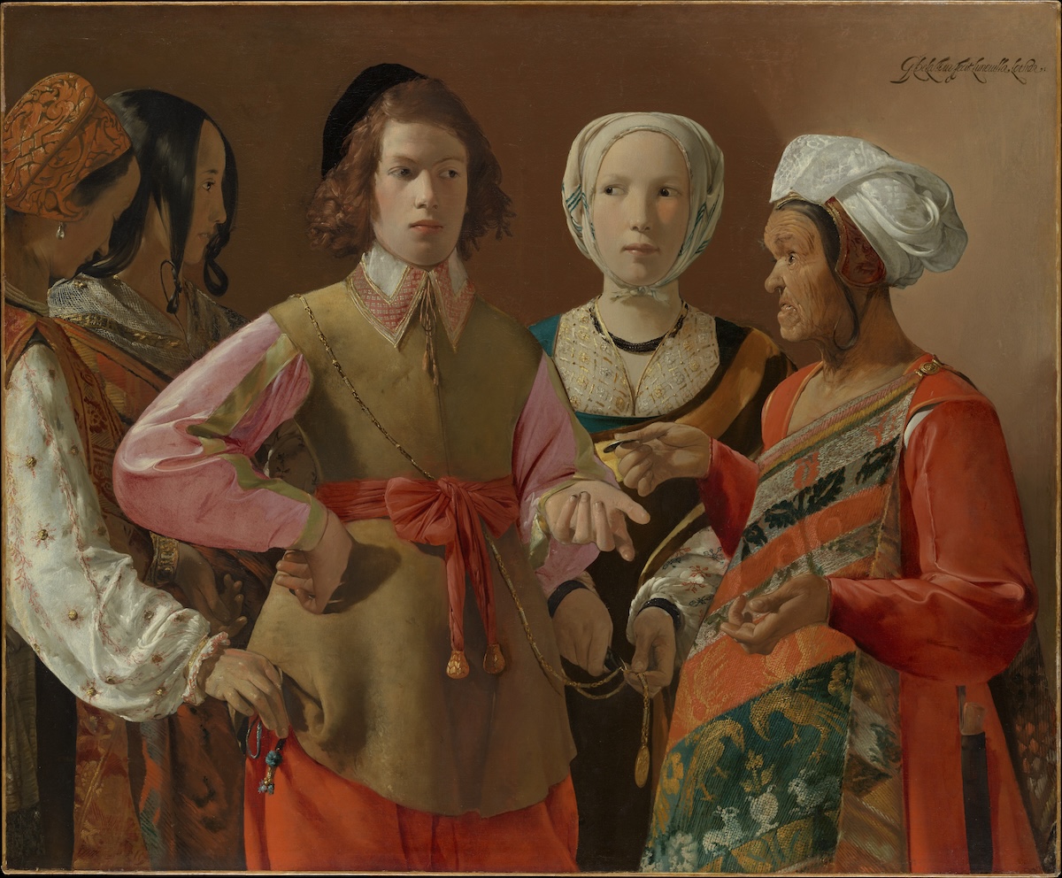 ‘The Fortune-Teller’, by Georges de La Tour, c. 1630s. The Metropolitan Museum of Art. Public Domain. ‘The Fortune-Teller’, by Georges de La Tour, c. 1630s. The Metropolitan Museum of Art. Public Domain.