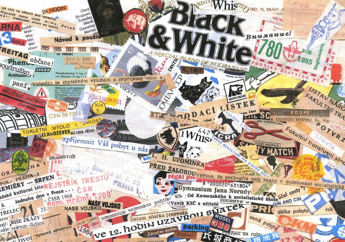 Collage by Jiří Laufer, 1985. Czech National Museum (CC BY). Collage by Jiří Laufer, 1985. Czech National Museum (CC BY).