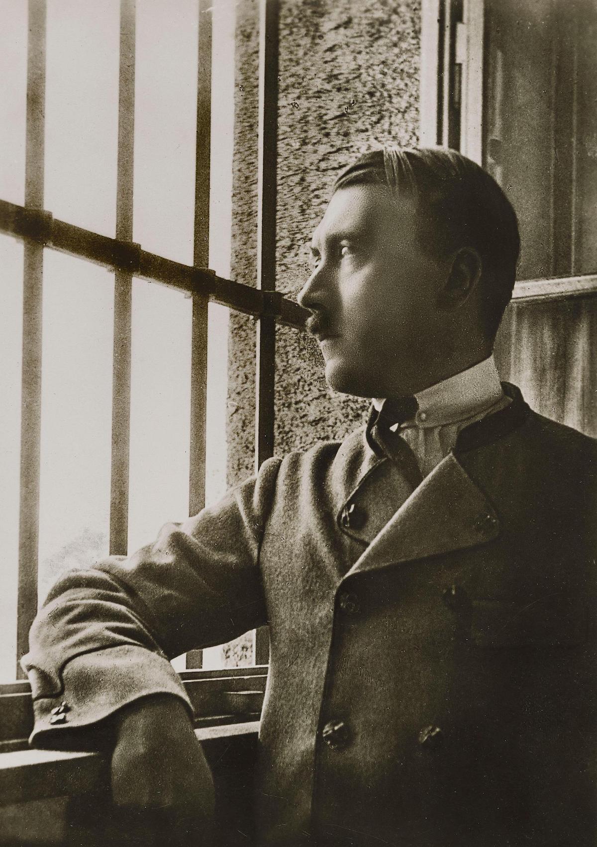 Adolf Hitler in Landsberg Prison following the Beer Hall Putsch, 1924. Shawshots/Alamy Stock Photo. Adolf Hitler in Landsberg Prison following the Beer Hall Putsch, 1924. Shawshots/Alamy Stock Photo.