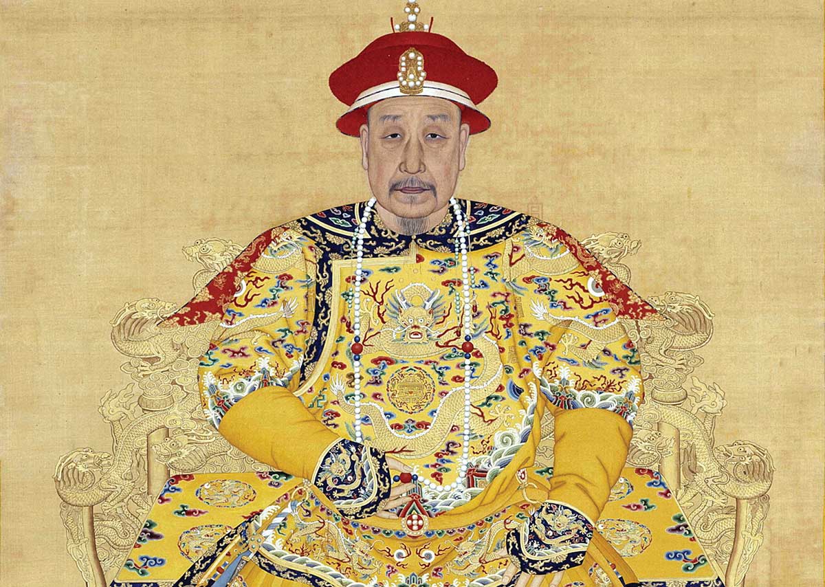 The Qianlong Emperor in old age, Chinese, 18th century © Bridgeman Images. The Qianlong Emperor in old age, Chinese, 18th century © Bridgeman Images.