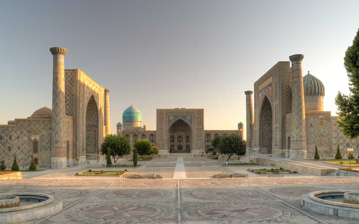 ‘Could I have Samarkand?’: Registan Square in Samarkand, Uzbekistan. Wiki Commons/Ekrem Canli. ‘Could I have Samarkand?’: Registan Square in Samarkand, Uzbekistan. Wiki Commons/Ekrem Canli.