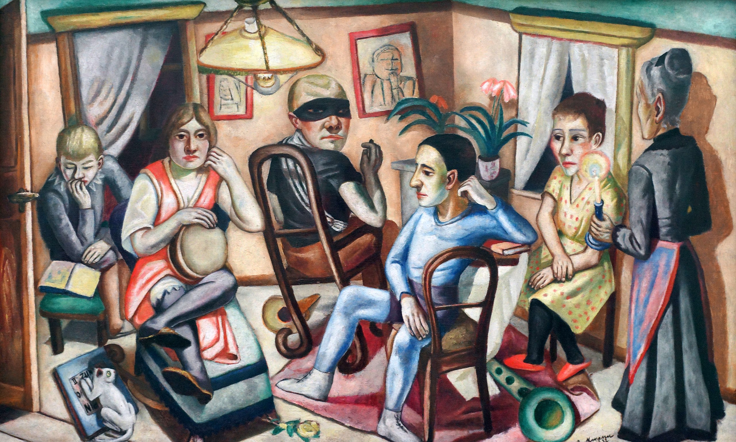 ‘Before the masquerade ball, 1922’ by Max Beckmann, a Weimar era artist branded ‘degenerate’ by the Nazis. Bavarian State Painting Collections - Modern Art Collection in the Pinakothek der Moderne Munich (CC BY-SA 4.0). ‘Before the masquerade ball, 1922’ by Max Beckmann, a Weimar era artist branded ‘degenerate’ by the Nazis. Bavarian State Painting Collections - Modern Art Collection in the Pinakothek der Moderne Munich (CC BY-SA 4.0).